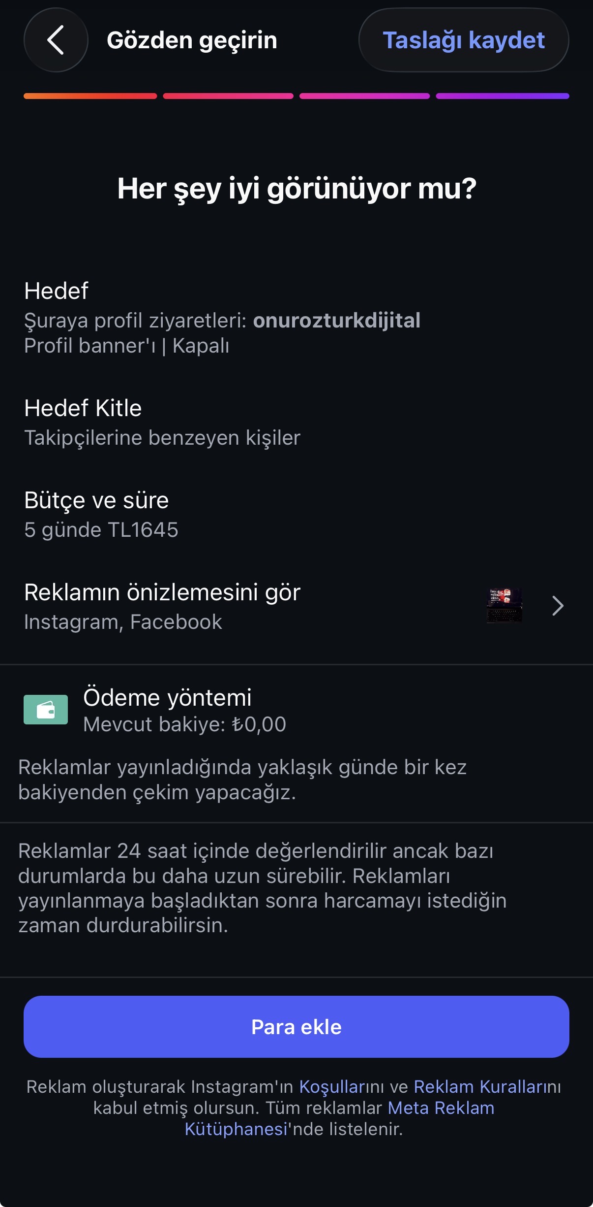 Instagram Story Reklam Performans Metrikleri ve Analiz