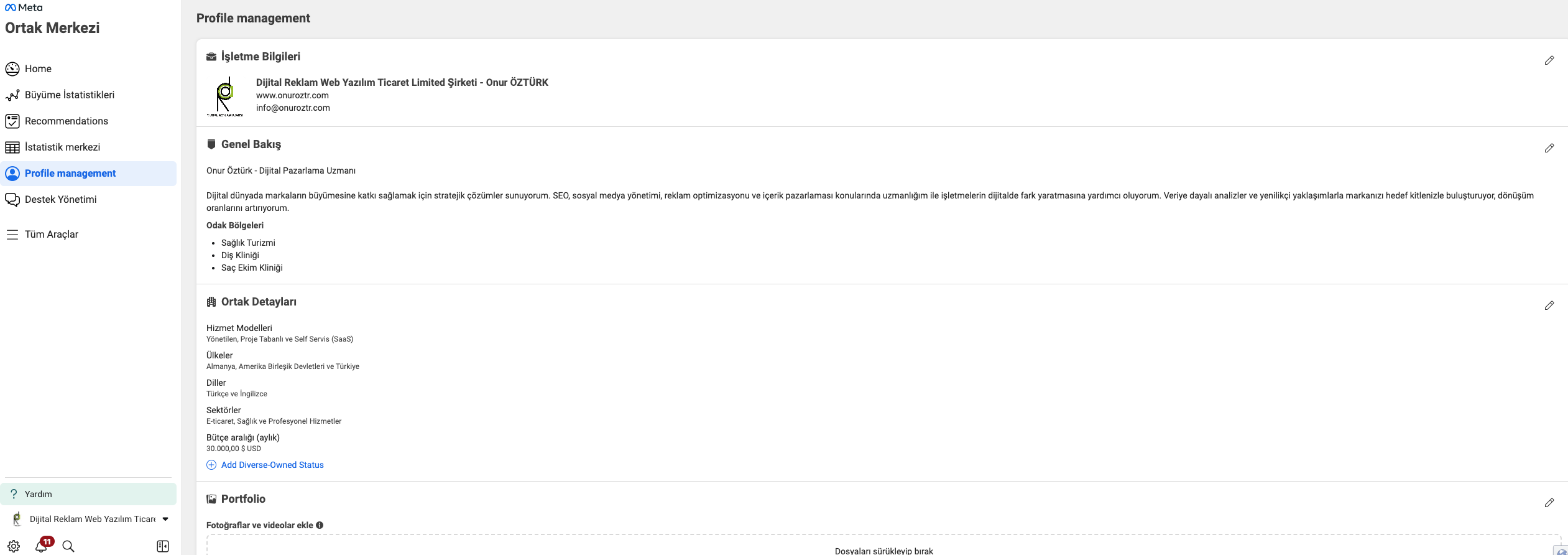 Onur Öztürk Google Partner Belgesi